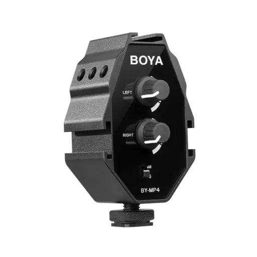 [BOYA] BOYA BY-MP4 2-Channel Audio Adapter for Smartphone, DSLR & Camcorder