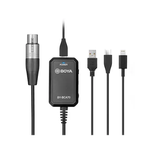 [BOYA] BOYA-BY-BCA70 Audio Adapter for XLR Microphones to Mobile ,Computers, Smartphone