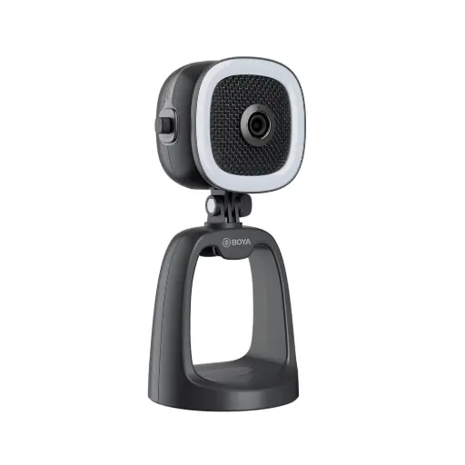 [BOYA] BOYA BY-CM6B All-in-One UHD 4K USB Webcam with Mic and LED Ring Light