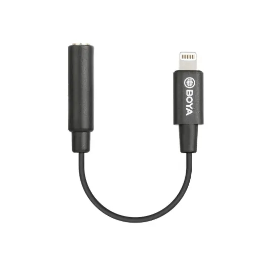 [BOYA-CABLES] BOYA BY-K8 Female 3.5mm TRS Microphone Adapter Cable to iOS