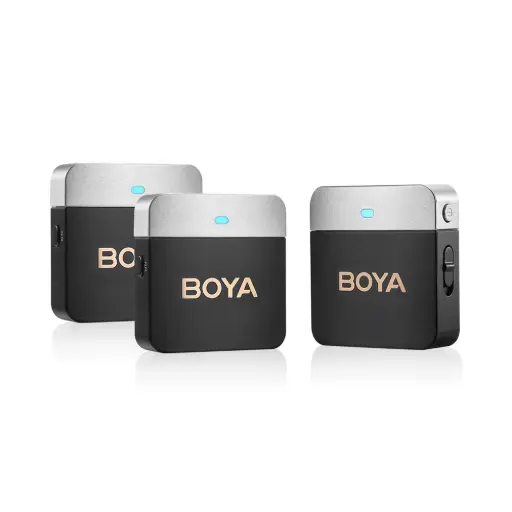 [BOYA] BOYA BY-M1V2 2-Person Wireless Microphone System for Cameras and Smartphones (2.4 GHz)(Neck mic. Wireless)