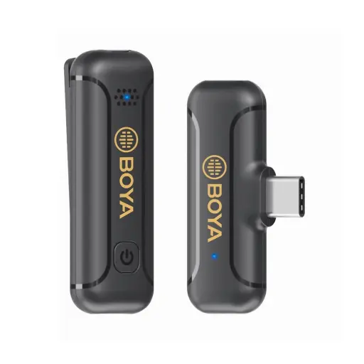 [BOYA] BOYA BY-WM3T2-U1 Digital True-Wireless Microphone System with USB Type-C Connector for Mobile Devices (2.4 GHz)(Neck mic. Wireless)