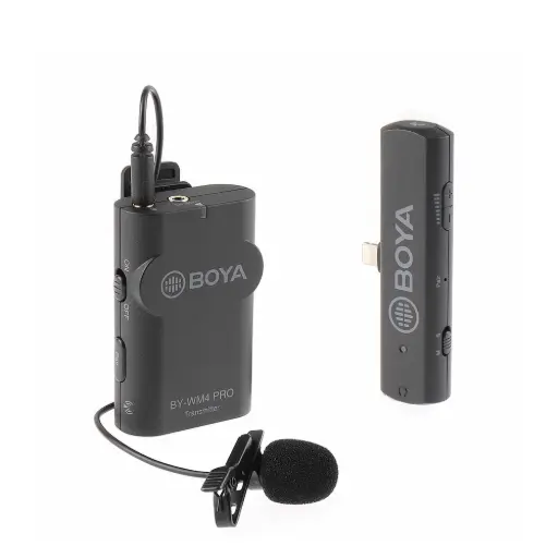[BOYA] BOYA BY-WM4 PRO-K3 Digital Wireless Omni Lavalier Microphone System for Lightning iOS Devices (2.4 GHz) (Neck mic. Wireless)