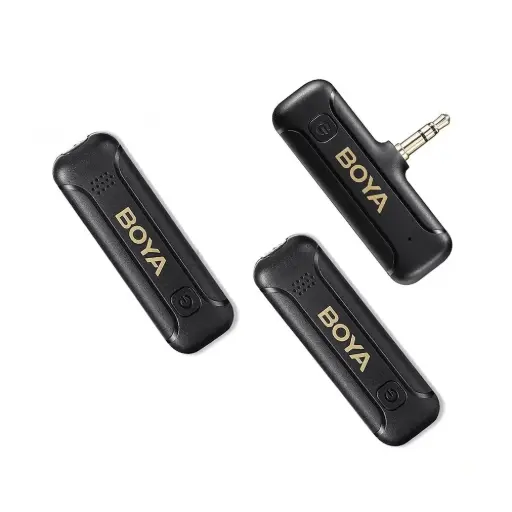 [BOYA] Boya BY-WM3T2-M2 2persones 2.4GHz Wireless Lavalier Microphone Plug Play Microphones for Camera (Neck mic. Wireless)