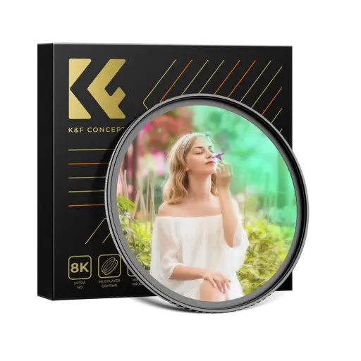 [K&F] KF01.2119 77mm MRC WhiteDiffusion 1/4 Filter Cinematic Effect Filter , HD Dreamy Soft White Diffusion Filter with 28 Layer Coatings Waterproof Scratch Resistant Nano-Xcel Series