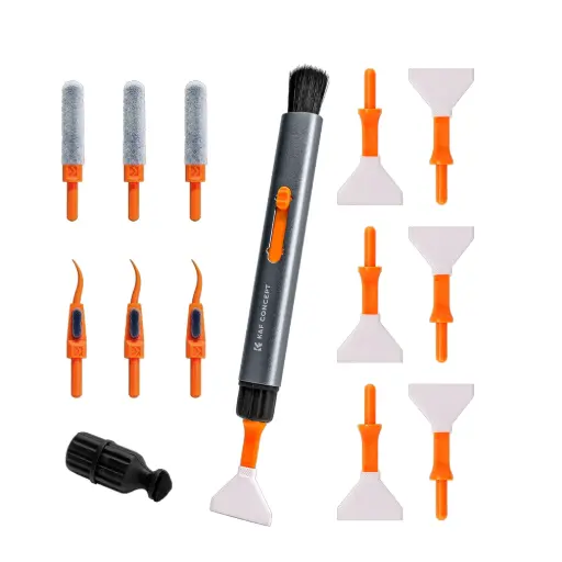 [K&F] SKU.1976 Replaceable Cleaning Pen Set (Cleaning pen + 6 x Full Frame Cleaning Stick + 3 x Flocked Sponge + 3 x Rejector)