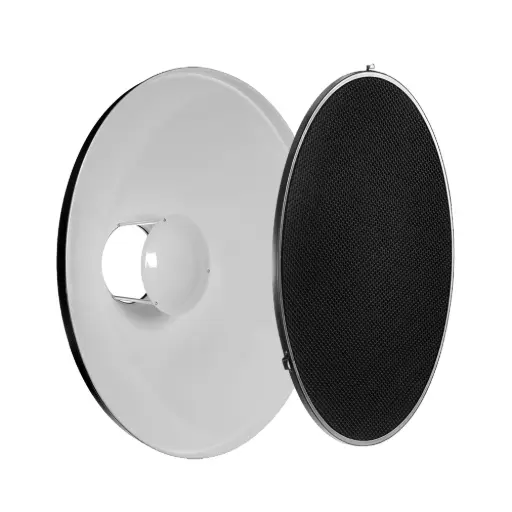 [LIFE OF PHOTO] LIFE OF PHOTO LD-975B beauty dish 70cm with hony comb White (15mm) bowns