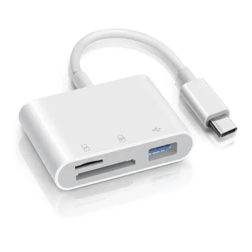 [MEMORY CARD READER] TYPE-C 3 IN 1 CARD RADING