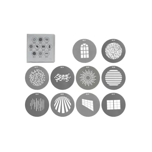 [NANLITE] NANLITE AS-GB-FZ60-SET1 Gobo Set1(10pcs) for Forza60/60B