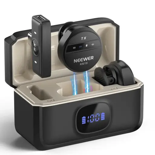 [NEEWER] NEEWER KM18 WIRLESS BUTTON LAVALIER MICROPHONE TYPE-C KIT (21000075)