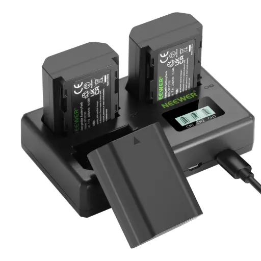 [NEEWER] NEEWER NP-FZ100 SONY 3 REPLACEMENT BATTERY 7.2v 2280mAh with Type C CHARGER SET(10103231) 9956