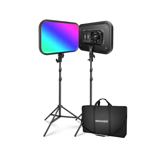 [NEEWER] NEEWER RGB168 46cm 60w LED Panel Video Light 2KIT (10101825)