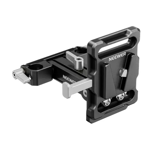 [NEEWER] NEEWER PS007 V MOUNT BATTERY PLATE WITH DUAL ROD CLAMP AND ROTATABLE HINGE (10103909)