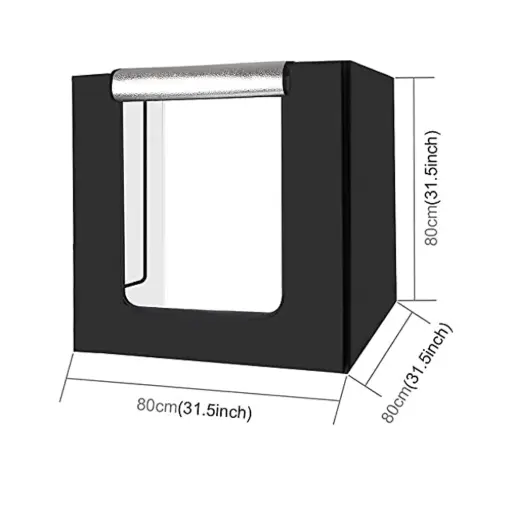 [Photography Equipment] 80cm Flodable LED Light Studio Box- 1 Lightcolor 3Background/ SL2