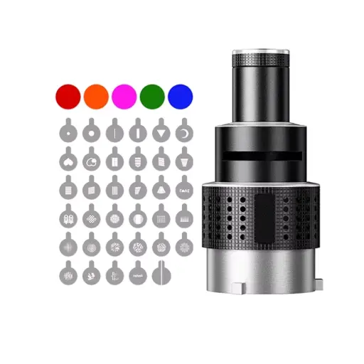 [Photography Equipment] Condenser (MM-06 Pro) Lens Focusing Slide Sheet with Color, 35 Shapes Gobo,YC-DJMM508
