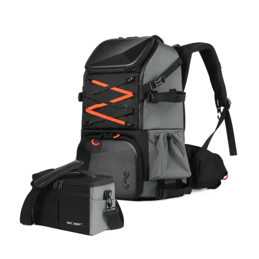 [BAG-K&F] KF13.107 Multifunctional DSLR Camera Travel Backpack 54x34x24cm with Small Bag
