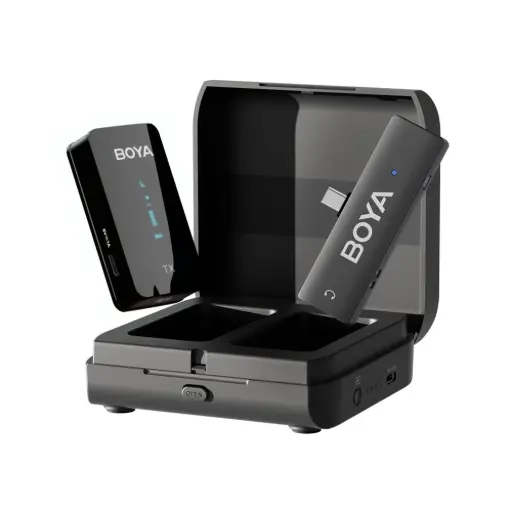 [BOYA] BOYA BY-XM6-K5 -Wireless Microphone Type-C  with Charging Case  (Neck mic. Wireless)