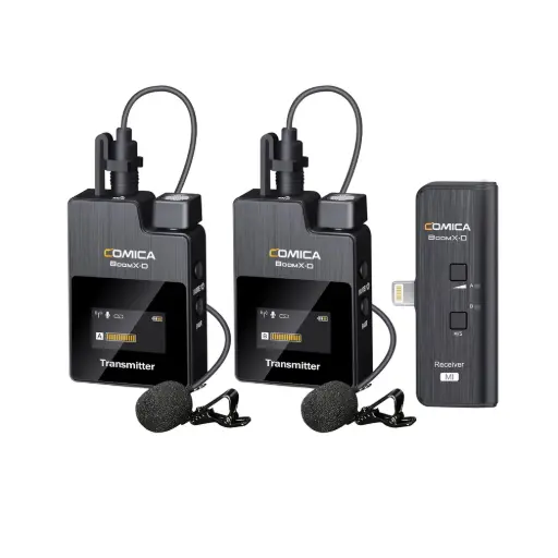 [COMICA] COMICA Boom X-D MI2 2.4G Dual Digital Wireless Microphone Lightning