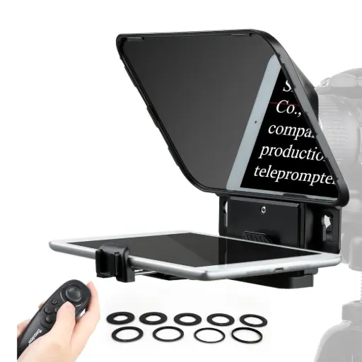 [DESVIEW] DESVIEW T3 (22.5cm) Teleprompter for Smartphone, Tablet, DSLR