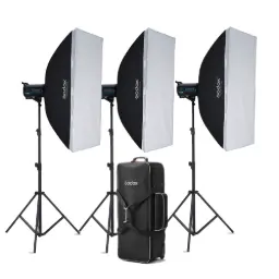 [GODOX] GODOX  QS600II-D 3KIT 3-Light Studio Flash Kit