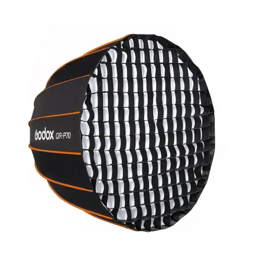 [GODOX] GODOX QR-P70G Quick Release Parabolic  Softbox with Bowens Mount & Grid