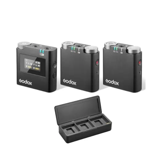 [GODOX-NECK MIC] GODOX Virso M2 2-Person Wireless Microphone System for Cameras and Smartphones (2.4 GHz) (Neck mic. Wireless)