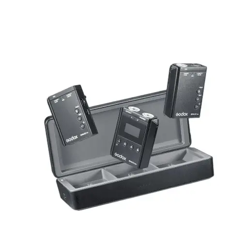 [GODOX-NECK MIC] GODOX WMicS2 KIT2 UHF Compact Wireless Microphone System for Cameras & Smartphones with 3.5mm (514 to 596 MHz) (Neck mic. Wireless)