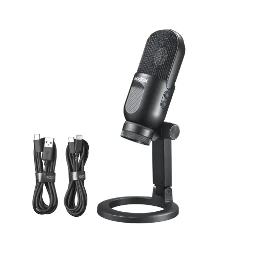 [GODOX-NECK MIC] Godox UMic12 Cardioid Condenser USB Microphone with Desktop Stand