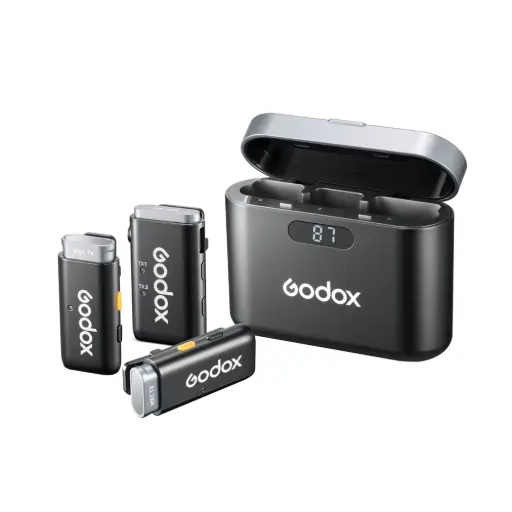 [GODOX-NECK MIC] Godox WEC Kit2 2-Person Wireless Microphone System for Cameras and Mobile Devices (2.4 GHz) (Neck Mic.)